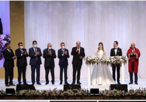 Cumhurbaşkanı Tatar Bakan Mevlüt Çavuşoğlunun En Mutlu Gecesinde